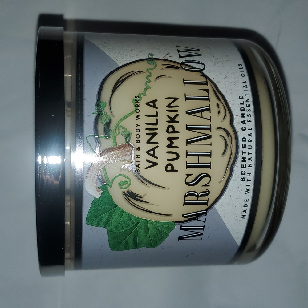 White Barn BBW Vanilla Pumpkin Marshmallow candle 14.5oz - Picture 2 of 7